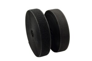 10 Meter Klettband Flausch u. Haken Schwarz 3 cm