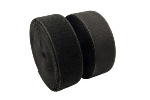 10 Meter Klettband Flausch u. Haken Schwarz 5 cm