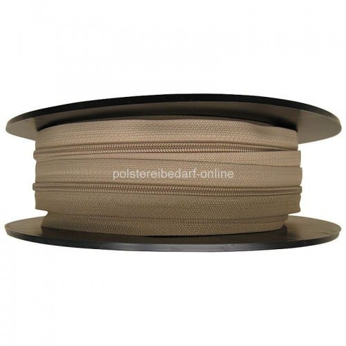 25 Meter Reißverschluss Beige