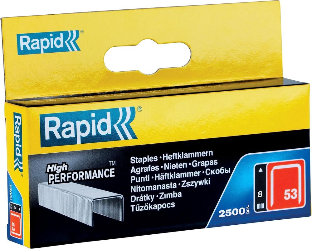 2500 Klammern Rapid Länge: 8mm 5/16" Typ 53