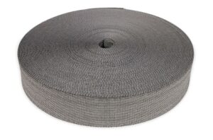 50 Meter Polster Gummigurte Elastikmaterial Schwarz/Weiß 6 cm breit Dehnung 65 %