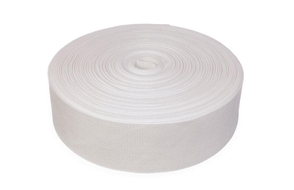 50 Meter Polster Gurte Polyester Unelastisch Weiß