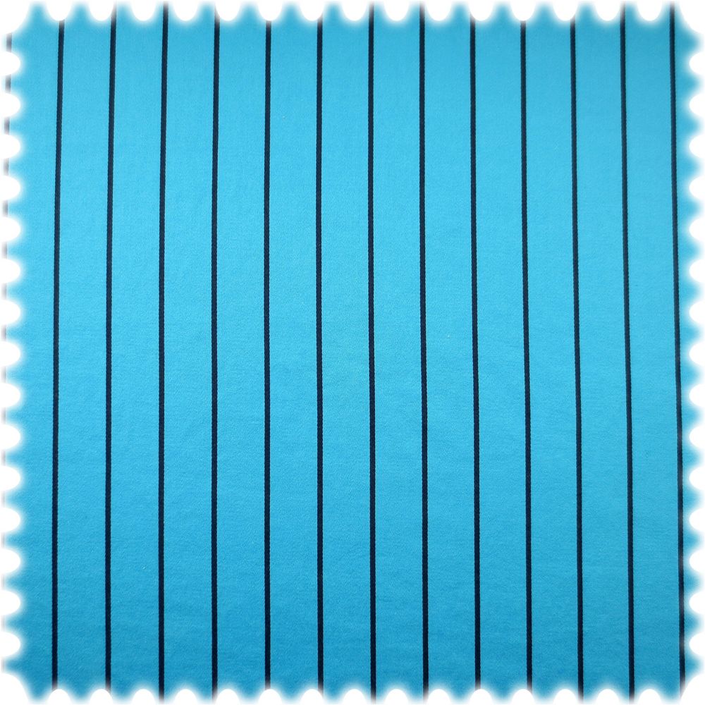 AKTION 100% Baumwolle Ferrat Hellblau mit blauen Streifen