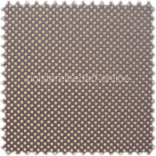 AKTION ***Auslaufware*** Fashion Möbelstoff Zürich Kariert Schwarz-Gold