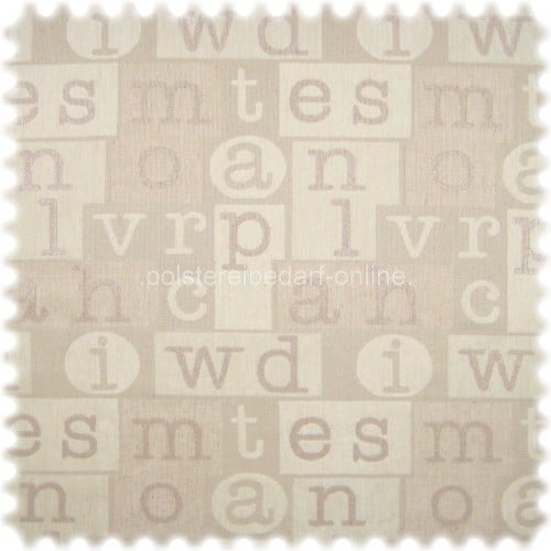 AKTION Chenille Flachgewebe Möbelstoff Fiorano Creme
