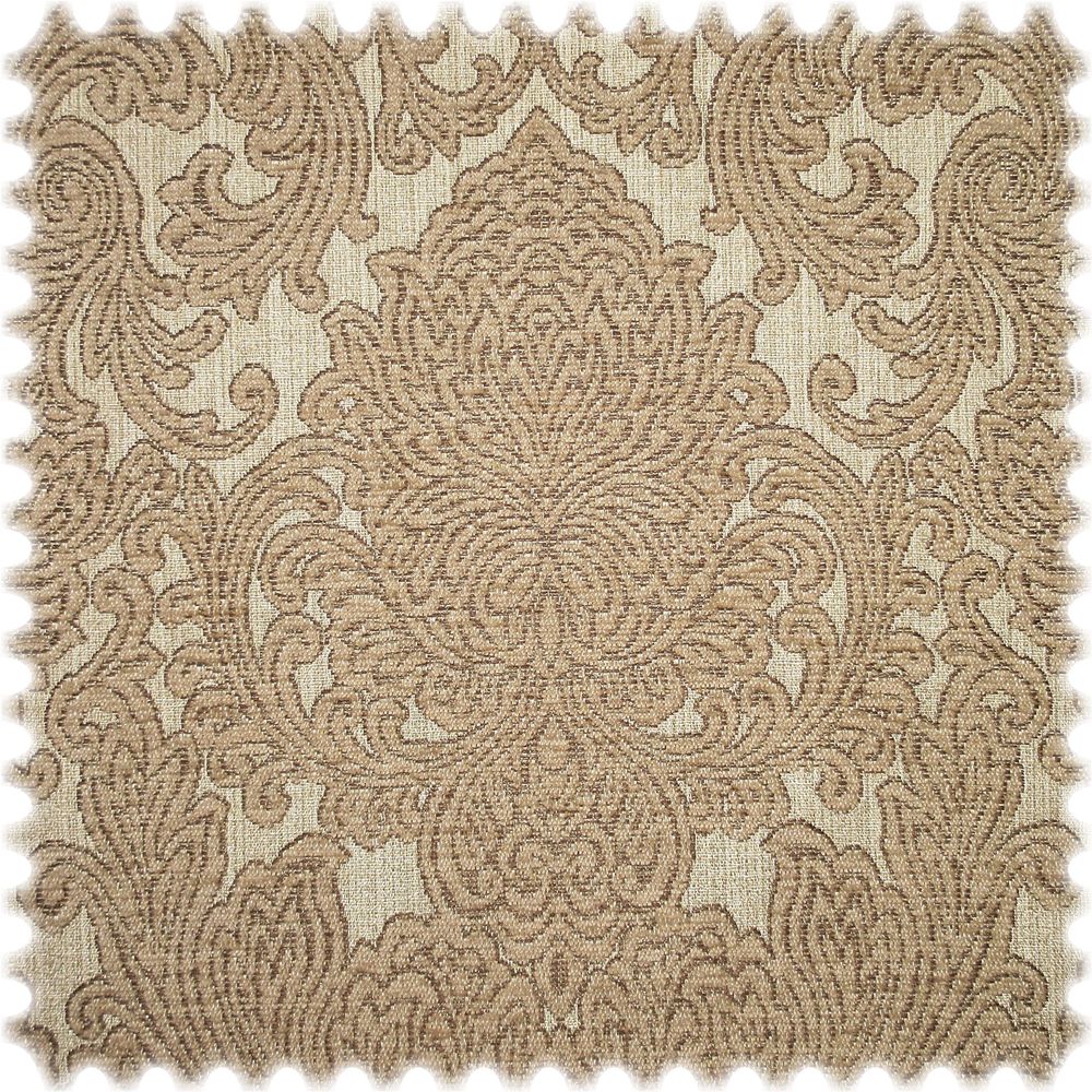 AKTION Chenille Jacquard Möbelstoff Chiswick House Beige