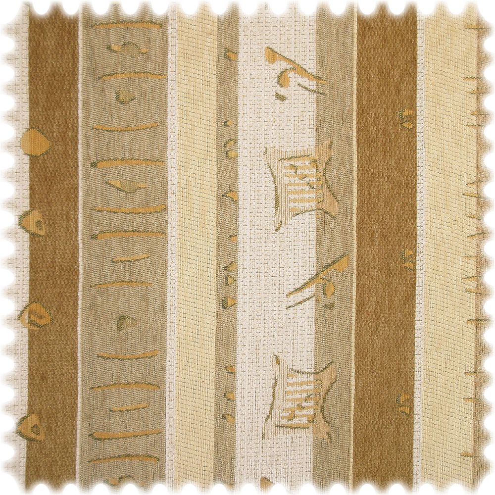 AKTION Chenille Streifen Möbelstoff Honolulu Braun