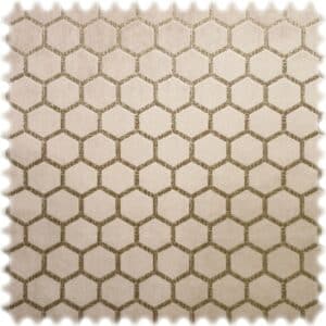 AKTION Clarke & Clarke Samt Velours Möbelstoff Hexa Beige