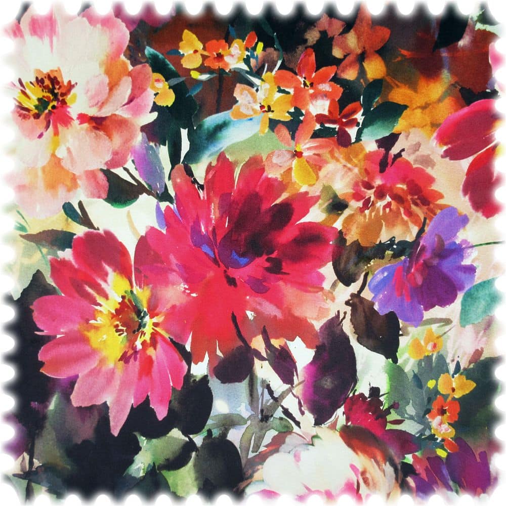 AKTION Clarke & Clarke Samt Velours Möbelstoff Tahiti Fuchsia Velvet