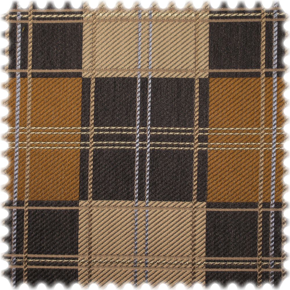 AKTION Jacquard Möbelstoff Alexis Schwarz / Beige / Braun
