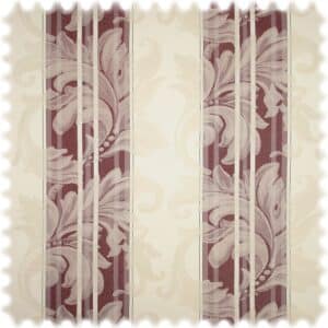 AKTION Jacquard Möbelstoff Barock Stripe Bordeaux mit Fleckschutz