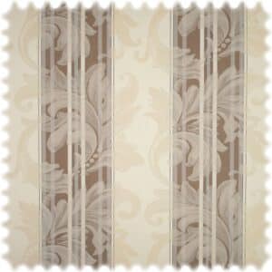 AKTION Jacquard Möbelstoff Barock Stripe Braun mit Fleckschutz