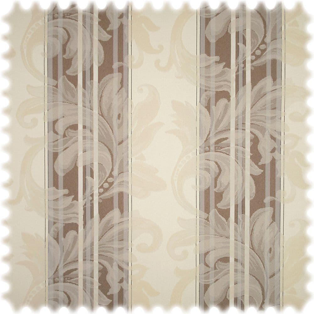 AKTION Jacquard Möbelstoff Barock Stripe Braun mit Fleckschutz