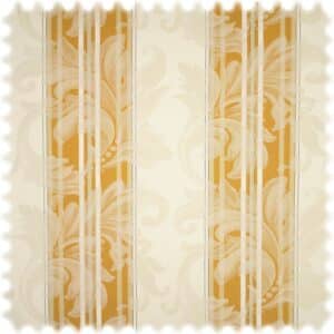 AKTION Jacquard Möbelstoff Barock Stripe Gold mit Fleckschutz