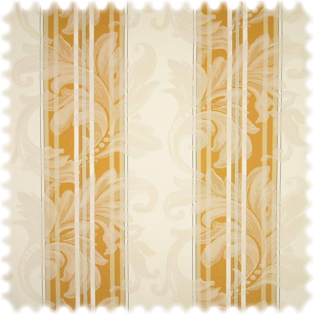 AKTION Jacquard Möbelstoff Barock Stripe Gold mit Fleckschutz