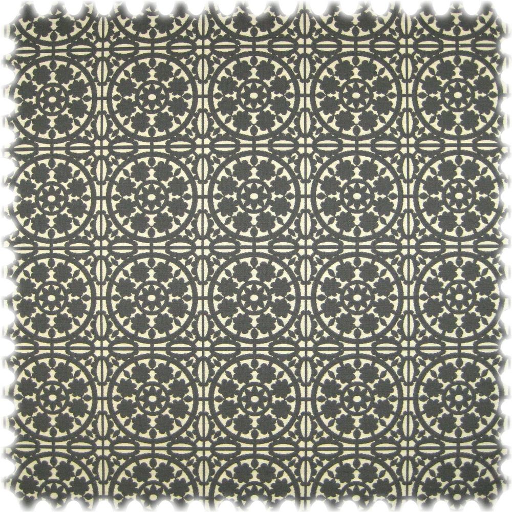 AKTION Landhaus Möbelstoff Messina Ornament Grau
