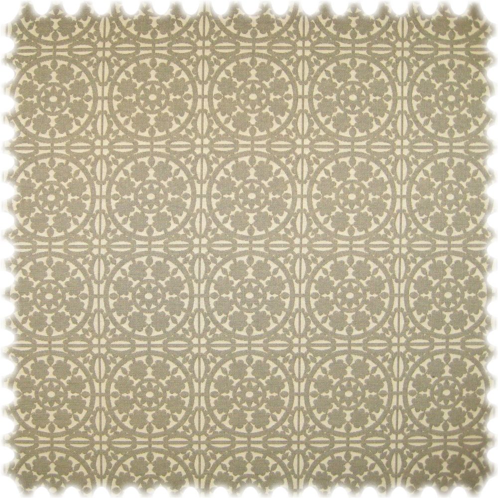 AKTION Landhaus Möbelstoff Messina Ornament Taupegrau