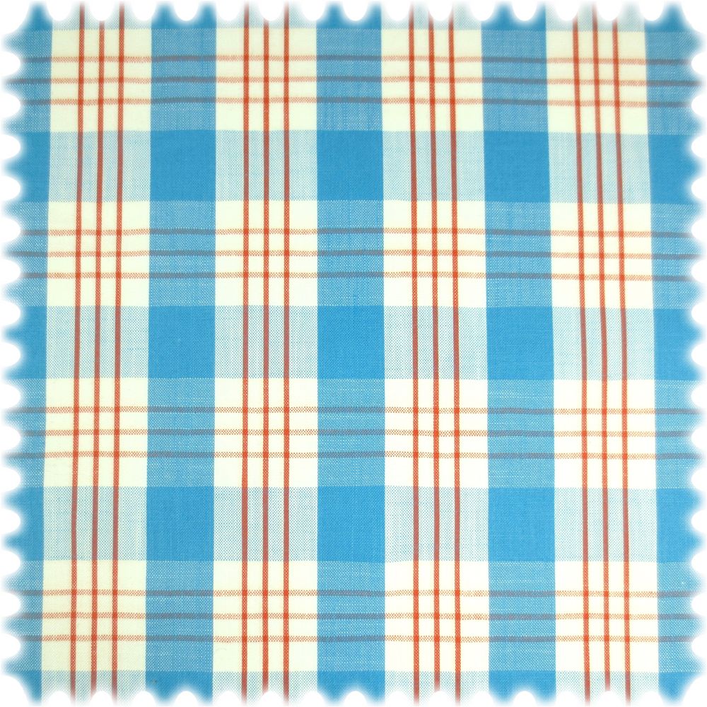 AKTION Leinenoptik Möbelstoff Middleton Blau / Weiss