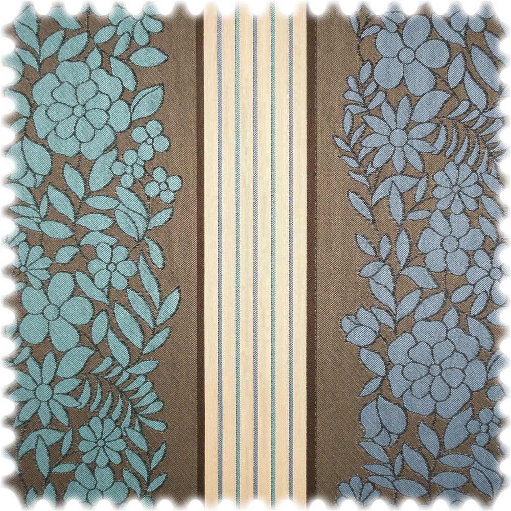 AKTION Outdoor Jacquard Möbelstoff Beach Club Türkis / Blau