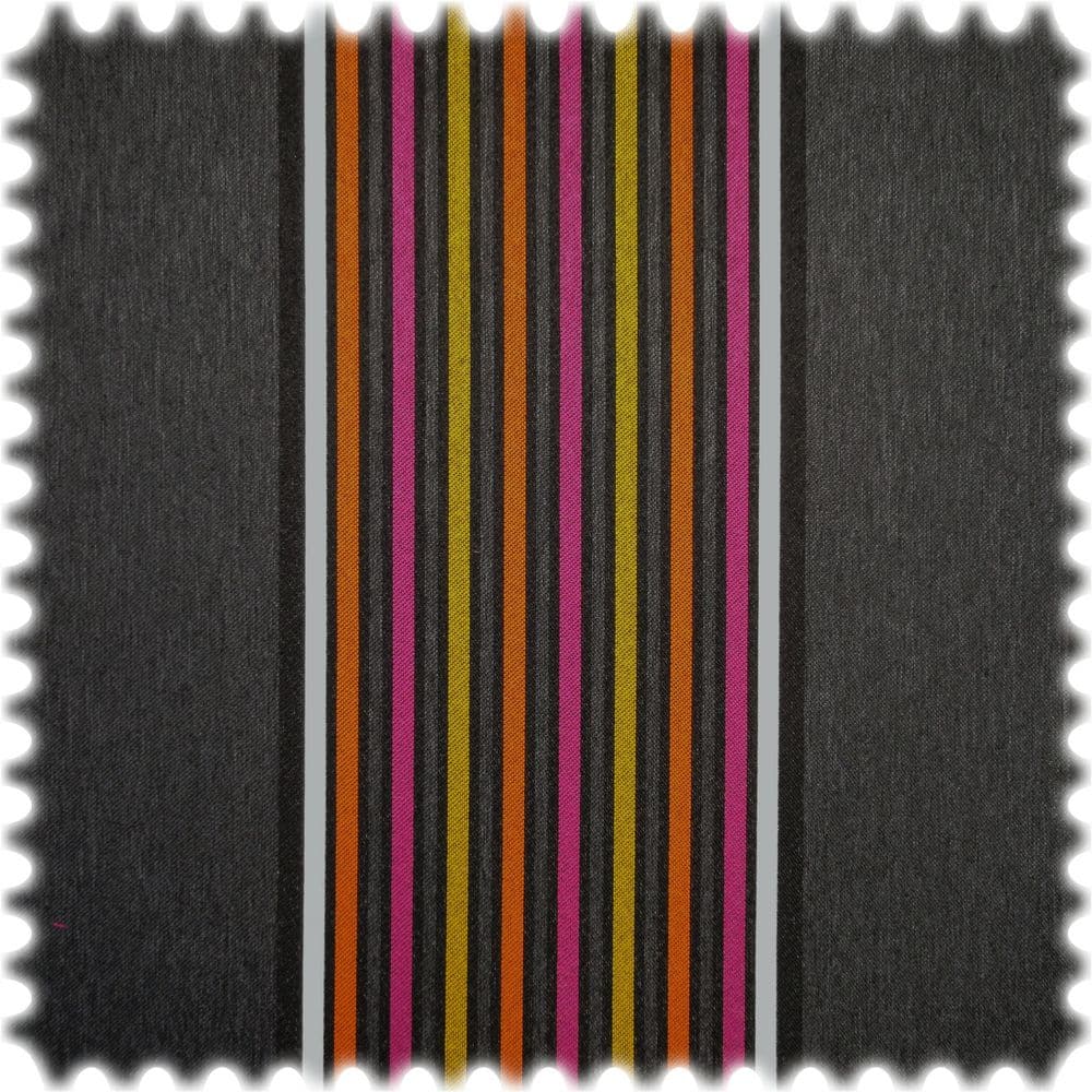 AKTION Outdoor Jacquard Möbelstoff Promenade Orange / Pink / Gelb