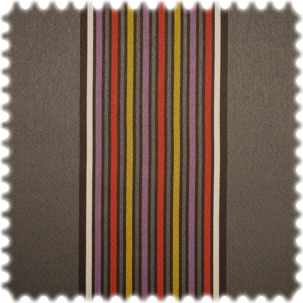 AKTION Outdoor Jacquard Möbelstoff Promenade Rot / Lila / Gelb
