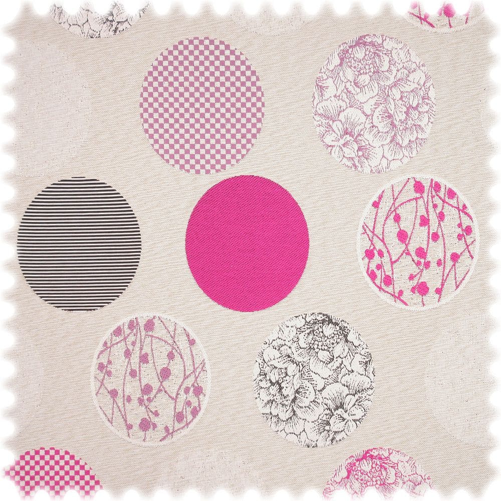 AKTION Outdoor Jacquard Möbelstoff Sunny Day Magenta / Lila