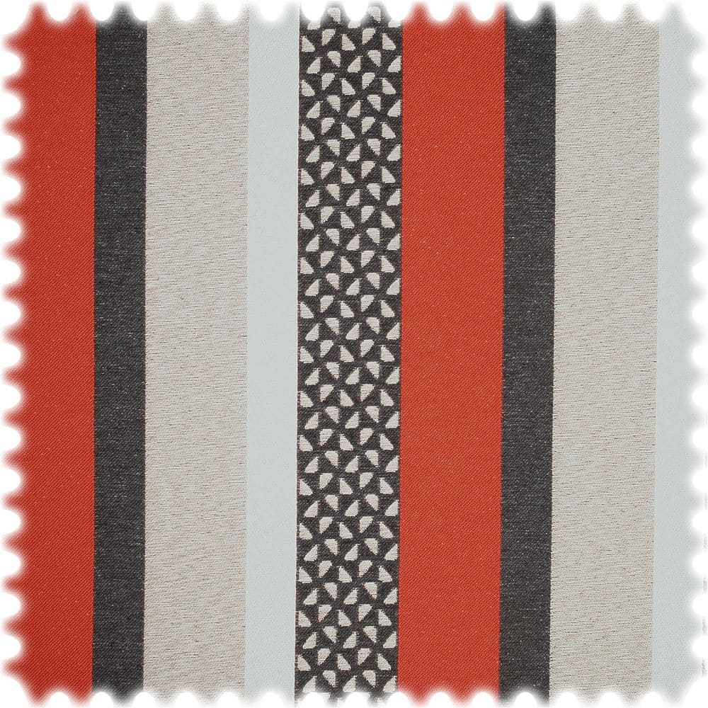 AKTION Outdoor Jacquard Streifen Möbelstoff Lodge Rot