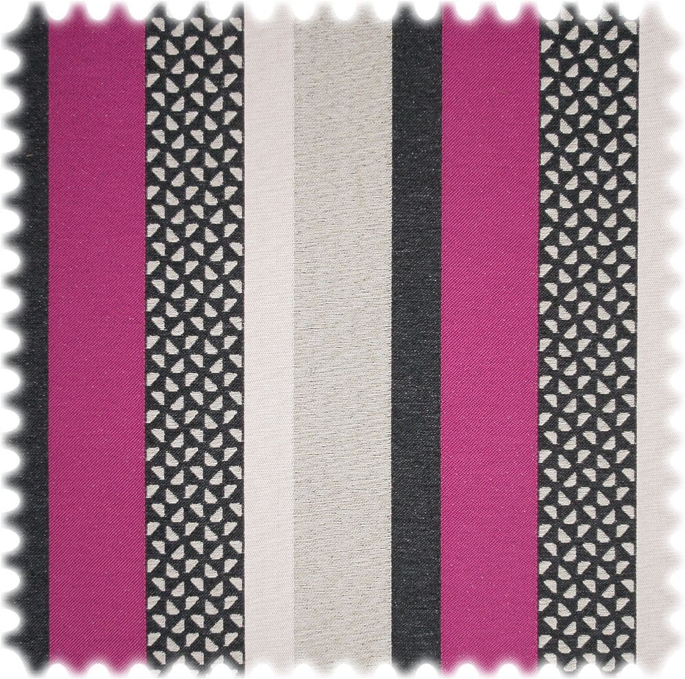 AKTION Outdoor Jacquard Streifen Möbelstoff Lodge Violett