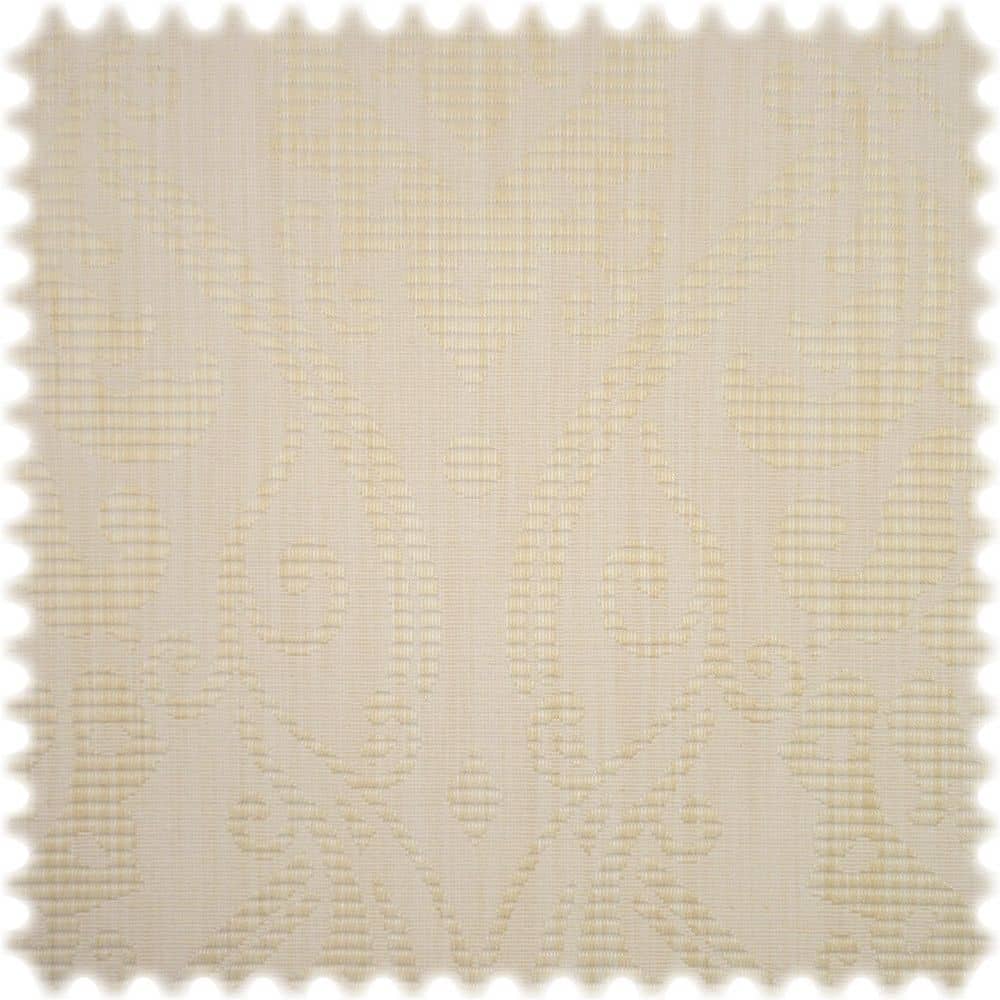 AKTION Reststück 2 Meter Jacquard Möbelstoff Tresca Hellelfenbein