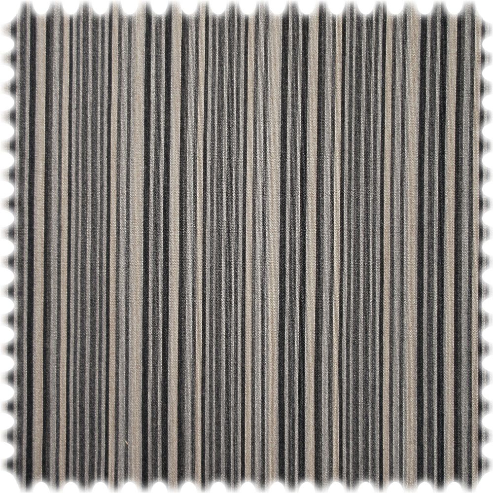 AKTION Streifen Wollstoff Amir Schwarz / Grau / Beige