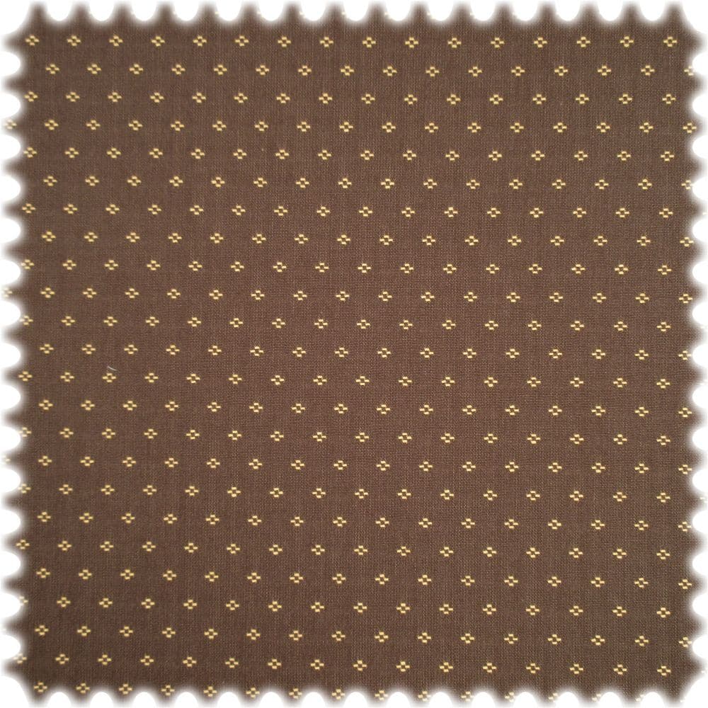 AKTION Trevira CS Jacquard Möbelstoff Gilmore Braun / Gelb