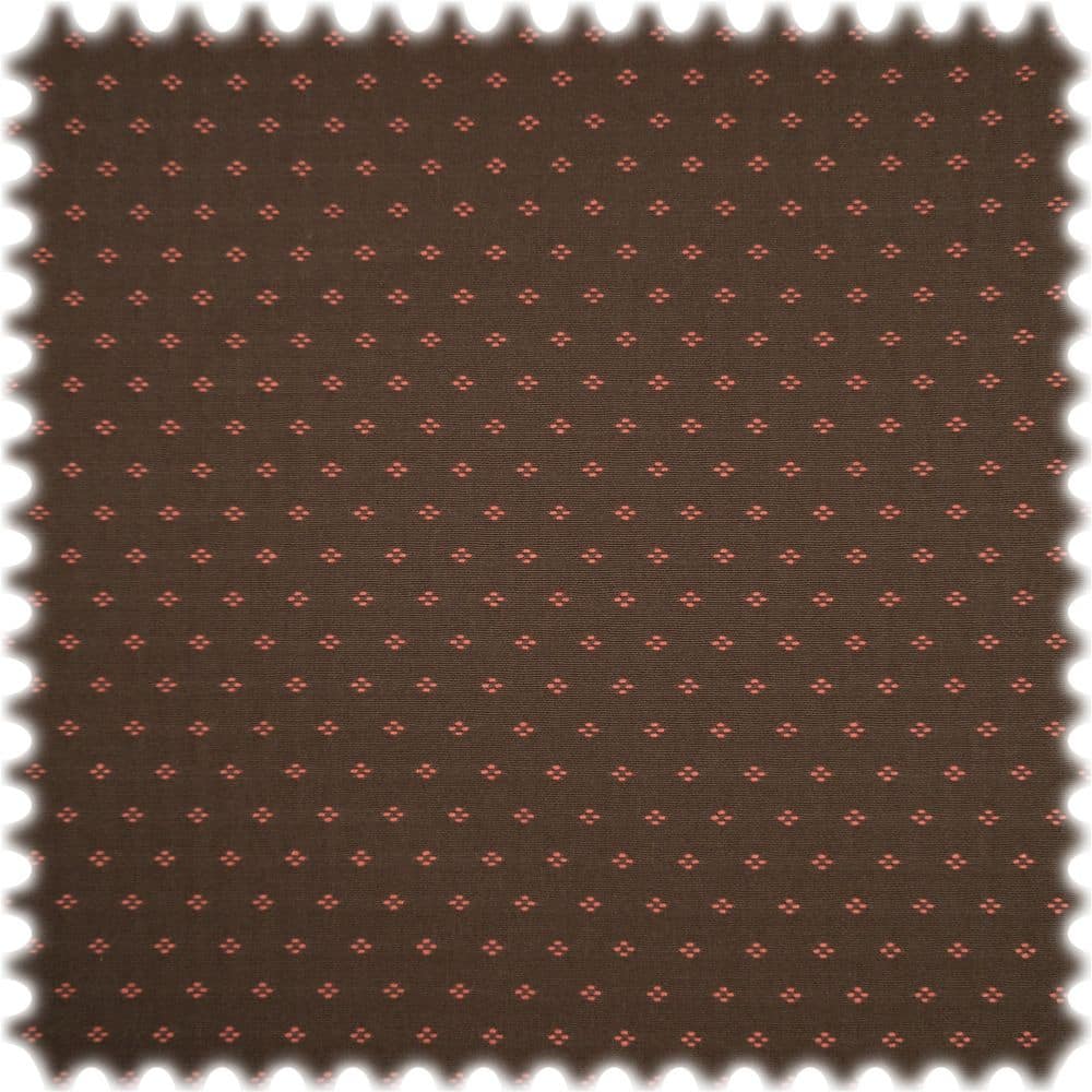 AKTION Trevira CS Jacquard Möbelstoff Gilmore Dunkelbraun / Terracotta