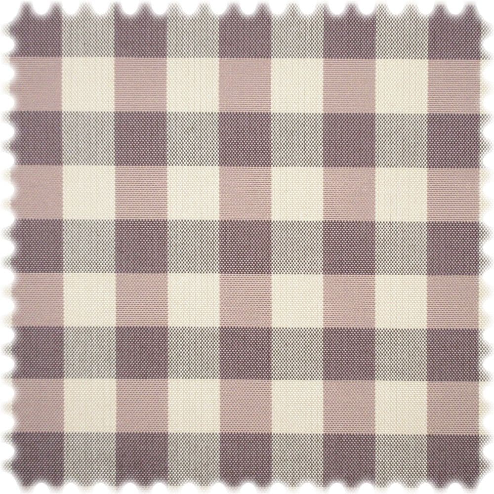 AKTION Trevira CS Karo Möbelstoff Sporty Check Beige / Purpurviolett