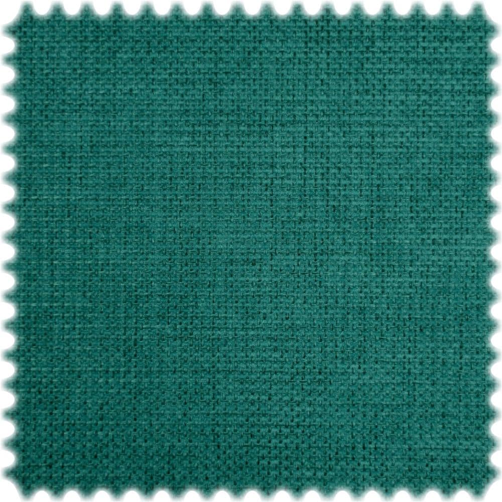 Chenille Flachgewebe Möbelstoff Cube Petrol