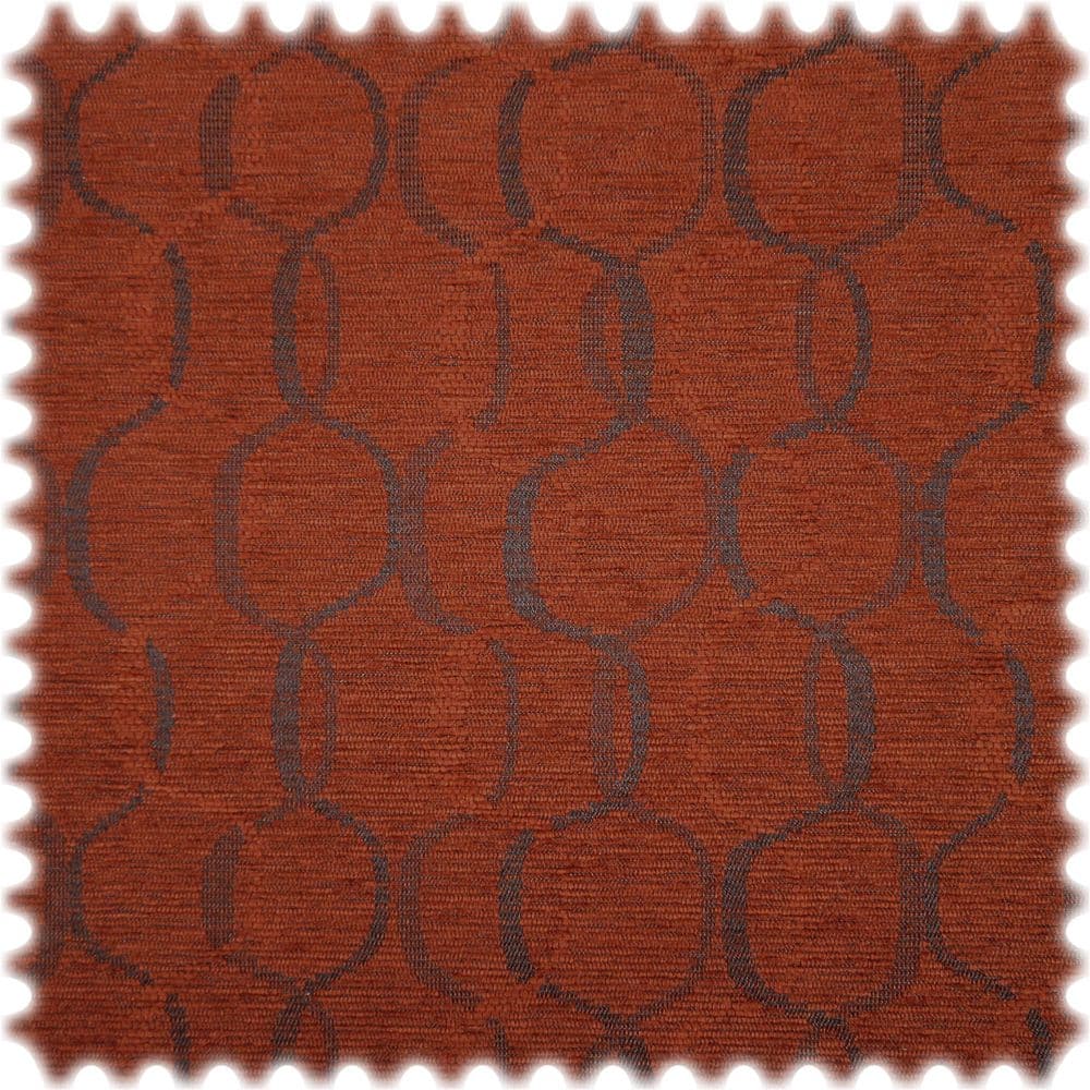 Chenille Möbelstoff Barcelona Rot Orange