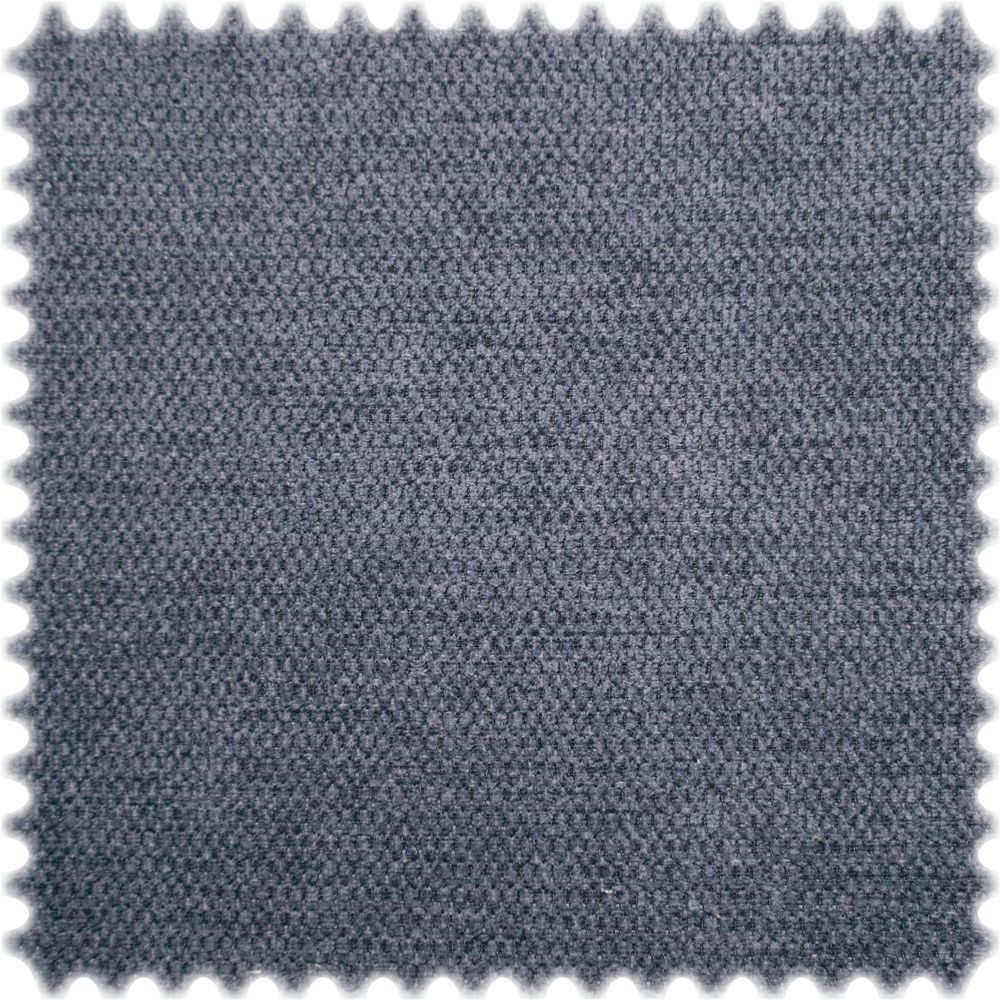 Chenille Möbelstoff Basic Blau mit Rückenkaschierung