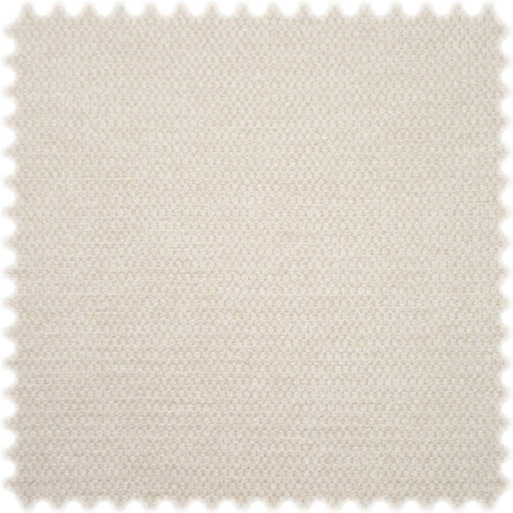 Chenille Möbelstoff Basic Perlweiß mit Rückenkaschierung