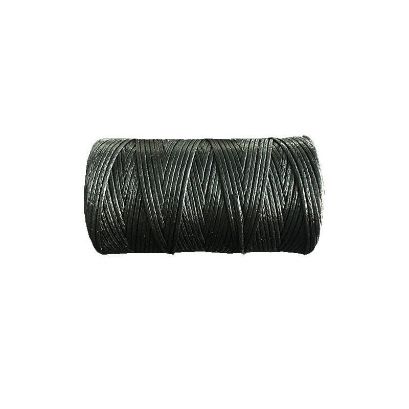 Heiro Leder- und Sattlergarn Schwarz 1mm Dick 100 Meter Rolle