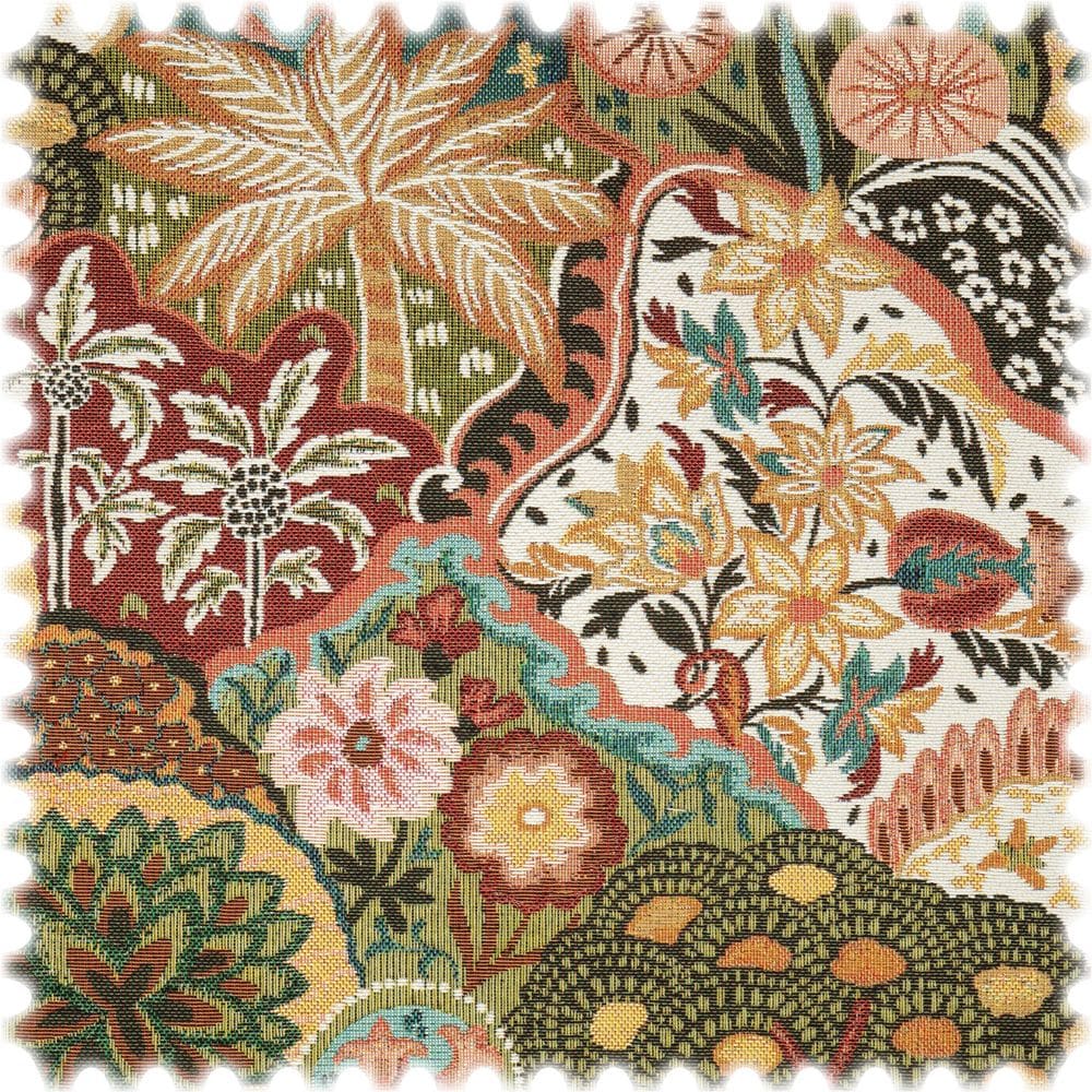 Jacquard Flachgewebe Möbelstoff Eden Bunt