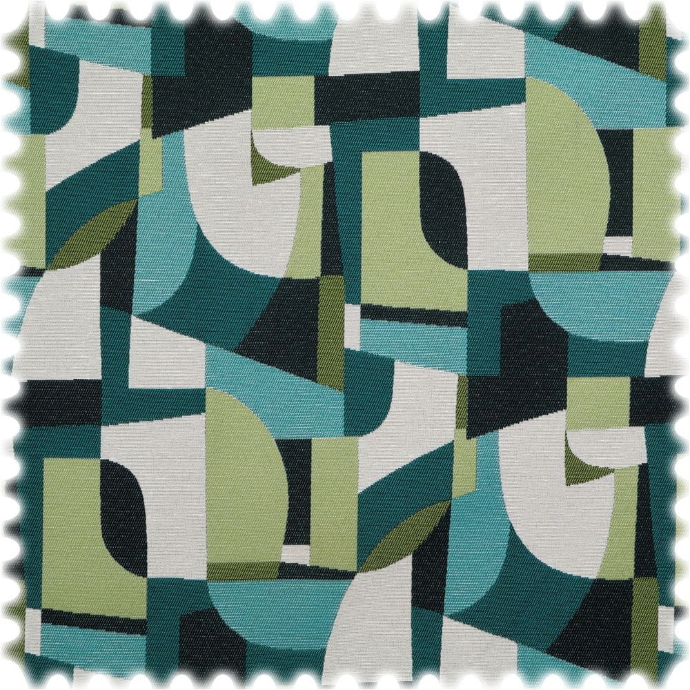 Jacquard Flachgewebe Möbelstoff Kubismus