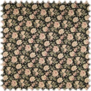 Jacquard Ornament Gobelin Möbelstoff Puccini Schwarz