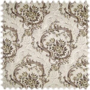 Jacquard Ornament Gobelin Möbelstoff Schubert braun