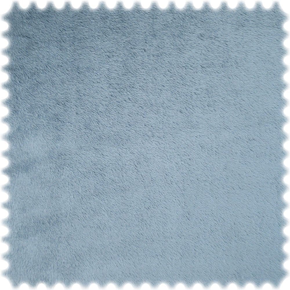 Kunstfell Möbelstoff Heiro Plüsch Blaugrau