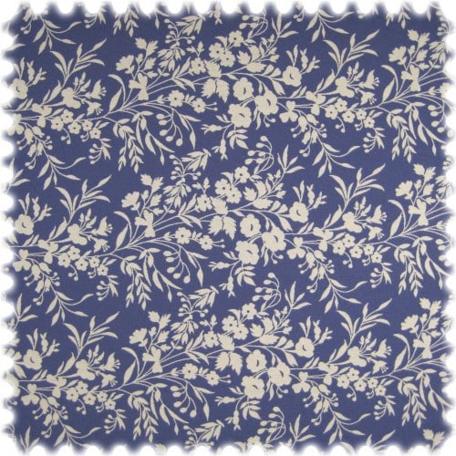 Landhaus Möbelstoff Arezzo Floral Blau