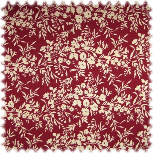 Landhaus Möbelstoff Arezzo Floral Bordeaux