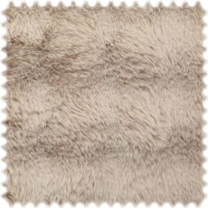Langfloriger Kuschel Plüsch Möbelstoff Cozy Beige