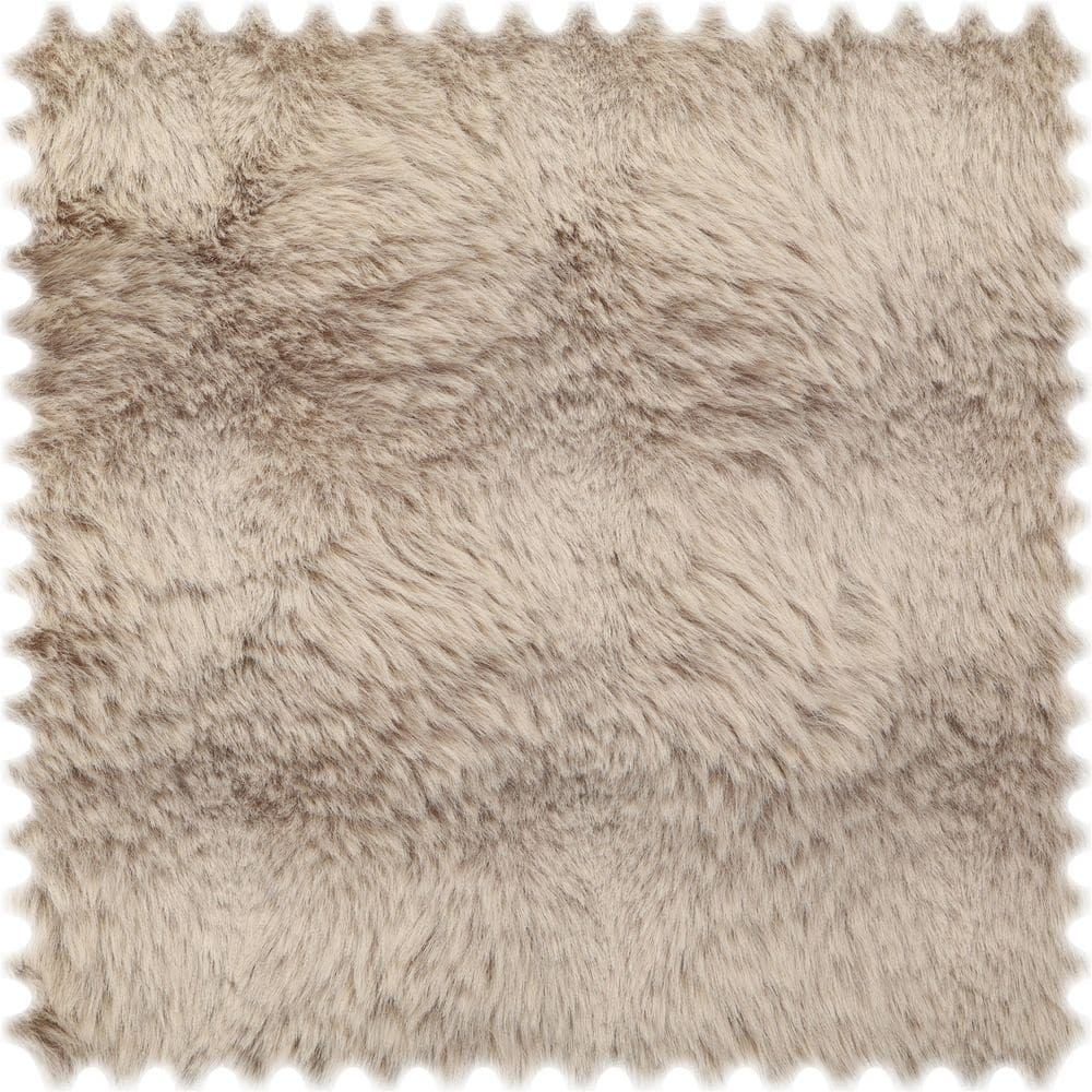 Langfloriger Kuschel Plüsch Möbelstoff Cozy Beige