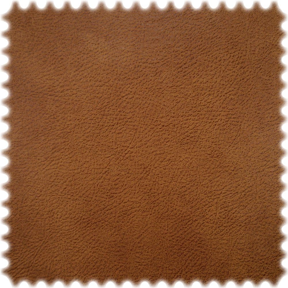 Microfaser Möbelstoff Uni Lederoptik Fresh Cognac