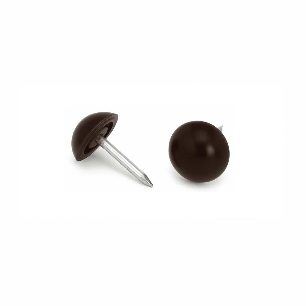 Plastik Ziernägel Braun Rostfrei A10/12 250 Stück ⌀ 10mm