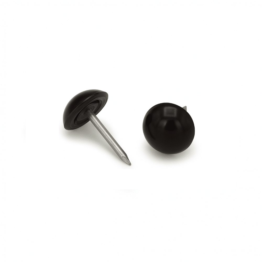 Plastik Ziernägel Schwarz Rostfrei A10/12 250 Stück ⌀ 10mm